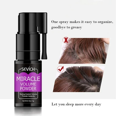 Fluffy Shaping Fluffy Hårpudder 360° Roterende Spray – Volumengivende Pudder til Håret uden Hårvask, Perfekt til Pandehår, Praktisk og Effektiv mod Fedtet Hovedbund – Styling- og Fikseringspudder