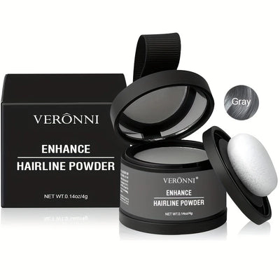 Hairline Shadow Powder, pletfri, skjuler øjeblikkeligt hårgrænse og hårrødder, vandtæt hårlinjepudderfiller til et naturligt look, med plantesqualane.