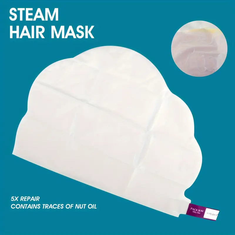 Automatisk Damp Hårmaske, Maskehætte mod Kruset Hårpleje, Dyb Glathed og Fugtgivende Olie til Hovedbunden