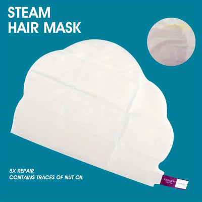 Automatisk Damp Hårmaske, Maskehætte mod Kruset Hårpleje, Dyb Glathed og Fugtgivende Olie til Hovedbunden