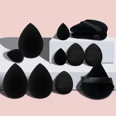 Makeup æg sæt flydende flaske pudder puff sæt dråbeformet græskar skrå pudder puff makeup æg makeup æg.