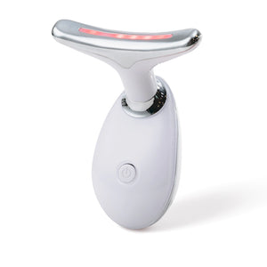Vibralift - Multifunktionel Nakke- og Ansigtsmassager med LED, Sonisk Vibration og Varme