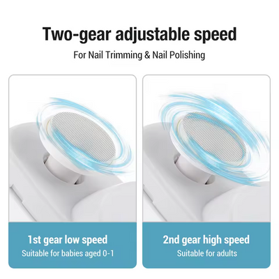 Elektrisk negleklipper Automatisk manicure trimmer med lys Voksen baby fingernegl tå saks pedicure polering negle cutter