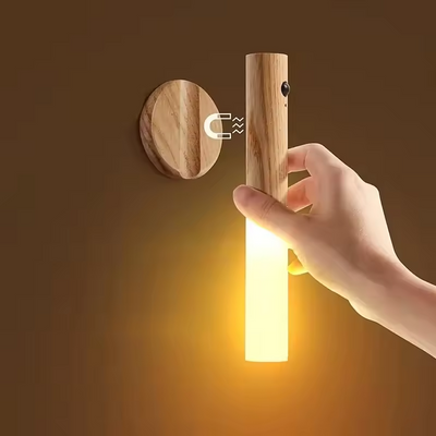 Intelligent natlampe med menneskekropssensor LED-skrivebordslampe uden stansning korridor natlampe opladning væglampe udendørs nødsituation