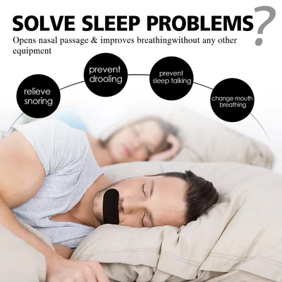 Anti-snorkeplaster, mundånding, lukket mundplaster, anti-snorke, anti-snorke, søvnbeskyttelse, anti-snorkeplaster til voksne