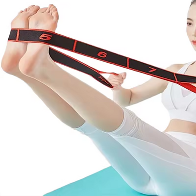 Spot yoga strækbælte digitalt segmenteret danseformende kropselastisk reb kropsholdningstræning hjælpemodstand strækning