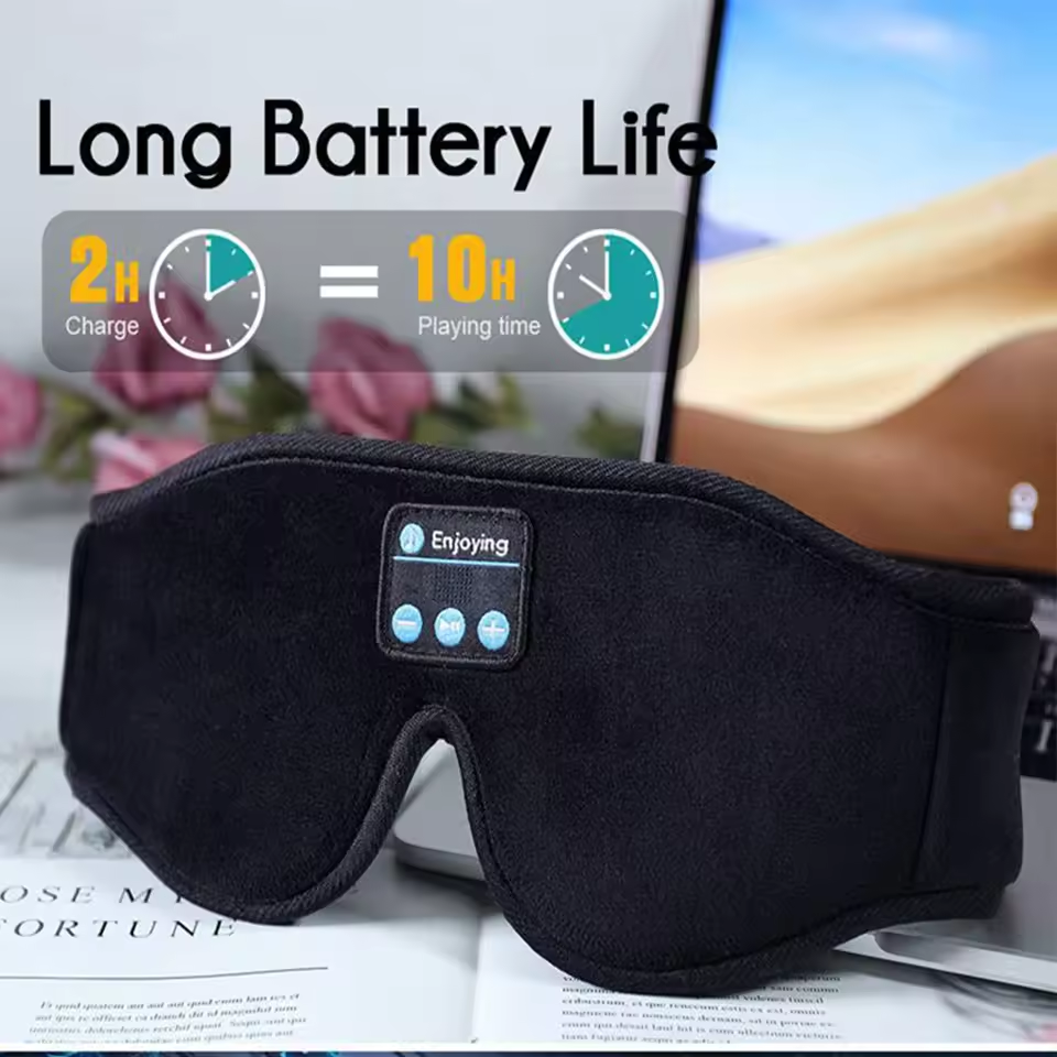 3D Musik Søvn Øjenmaske Bluetooth Øjenmaske Komfortabel Musik Øjenmaske Musik Bluetooth Høreværn
