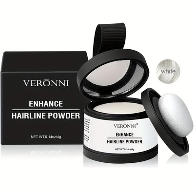Hairline Shadow Powder, pletfri, skjuler øjeblikkeligt hårgrænse og hårrødder, vandtæt hårlinjepudderfiller til et naturligt look, med plantesqualane.