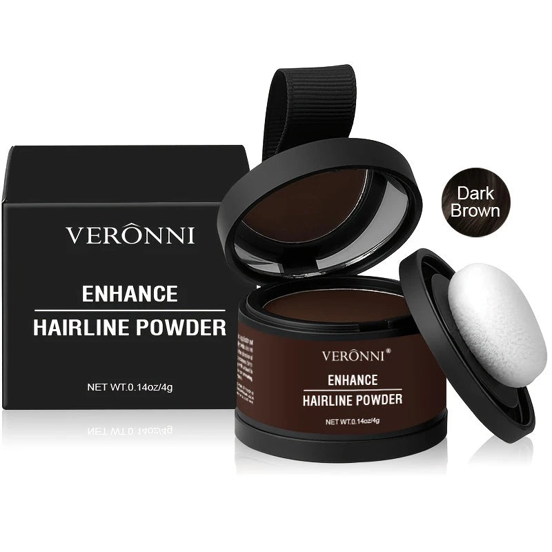 Hairline Shadow Powder, pletfri, skjuler øjeblikkeligt hårgrænse og hårrødder, vandtæt hårlinjepudderfiller til et naturligt look, med plantesqualane.