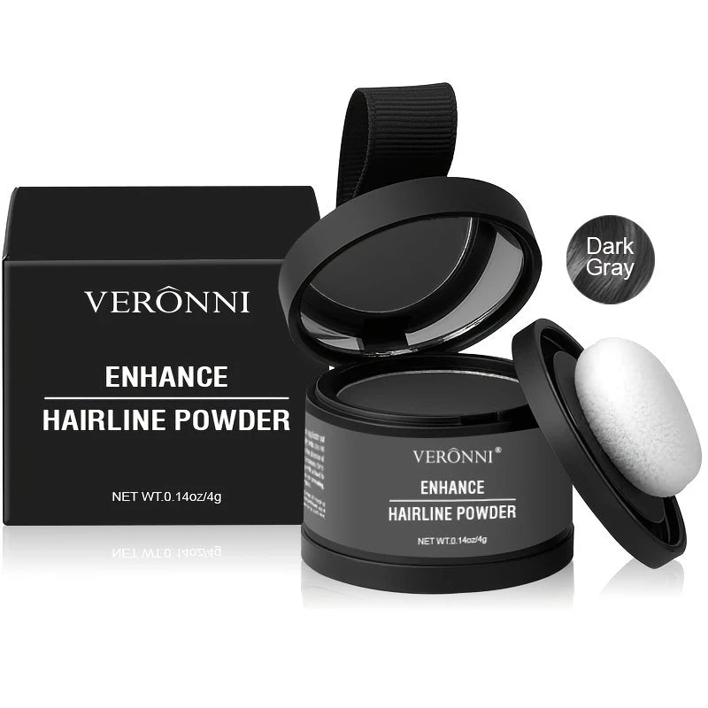 Hairline Shadow Powder, pletfri, skjuler øjeblikkeligt hårgrænse og hårrødder, vandtæt hårlinjepudderfiller til et naturligt look, med plantesqualane.