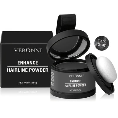 Hairline Shadow Powder, pletfri, skjuler øjeblikkeligt hårgrænse og hårrødder, vandtæt hårlinjepudderfiller til et naturligt look, med plantesqualane.