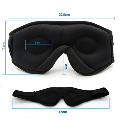 3D Musik Søvn Øjenmaske Bluetooth Øjenmaske Komfortabel Musik Øjenmaske Musik Bluetooth Høreværn