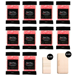 Voksperler 10-pak Hindbær