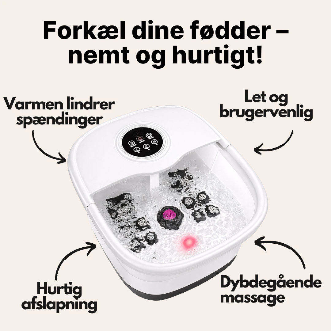 Bubble Spa - Elektrisk Fodmassageapparat med Boblebad