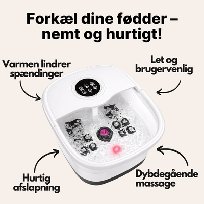 Bubble Spa - Elektrisk Fodmassageapparat med Boblebad