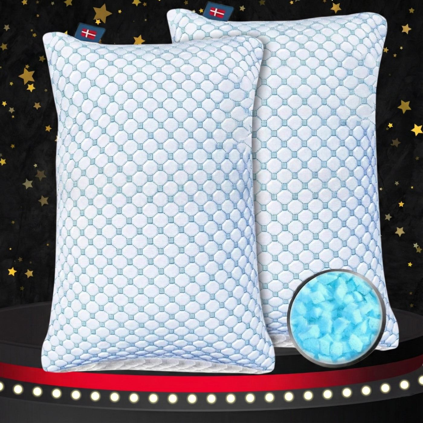 ComfortPillow 2.0 - Den justerbare hovedpude (PAKKETILBUD 2 STK.)